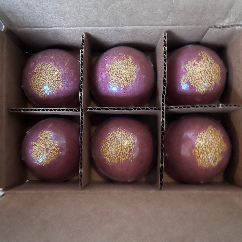 Beloved Pomegranate and Geranium Bath Bomb Set of 6